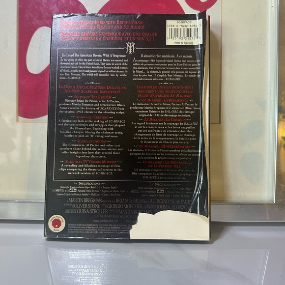 🌻5/$30🌻 SCARFACE 2-Disc Anniversary DVD - Picture 2 of 4